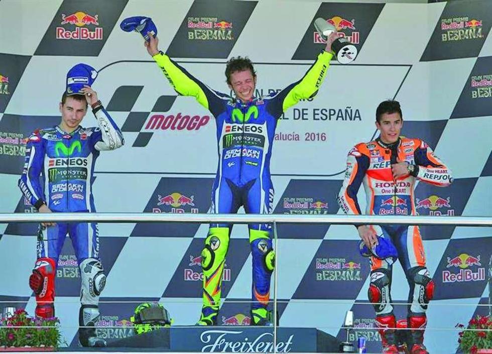 Rossi gana con autoridad el Gran Premio de España