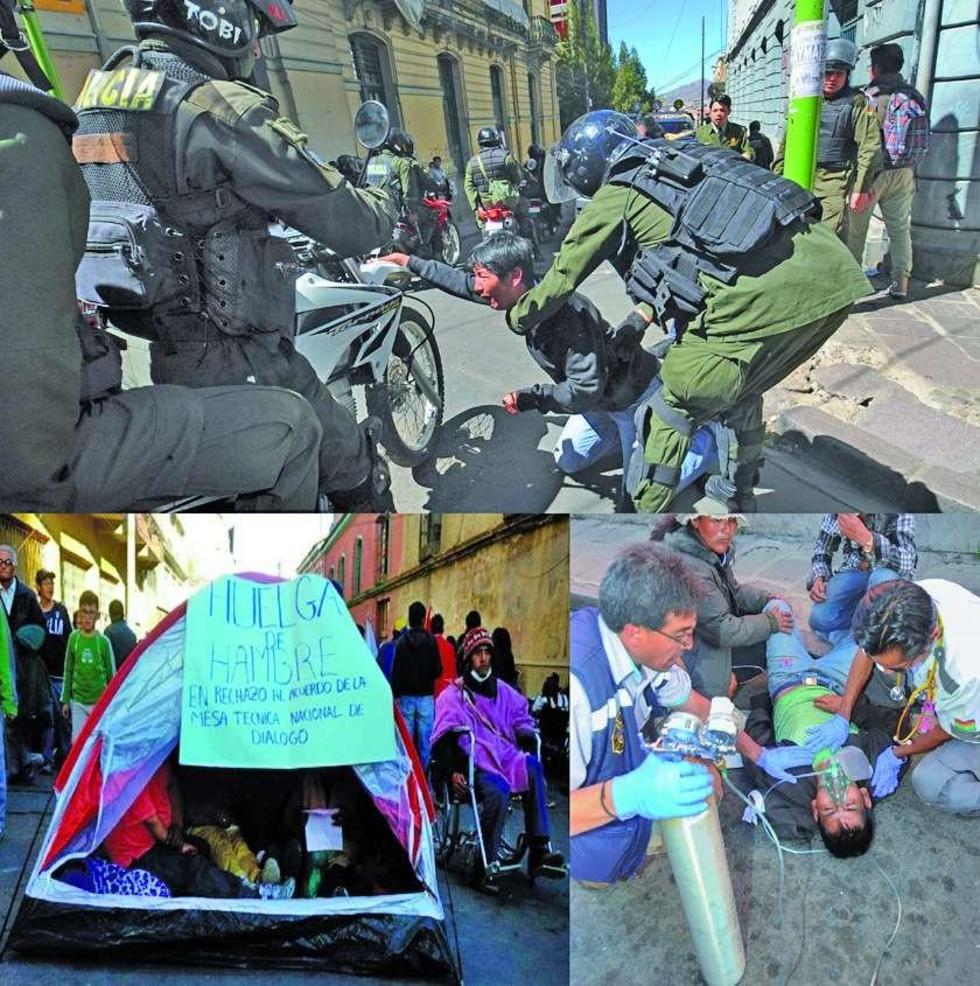 Discapacitados radicalizan sus medidas y el diálogo no avanza