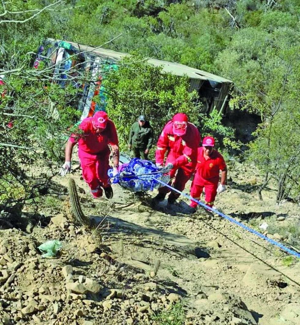 Hay 16 heridos de Tupiza en la lista de accidente de Comarapa