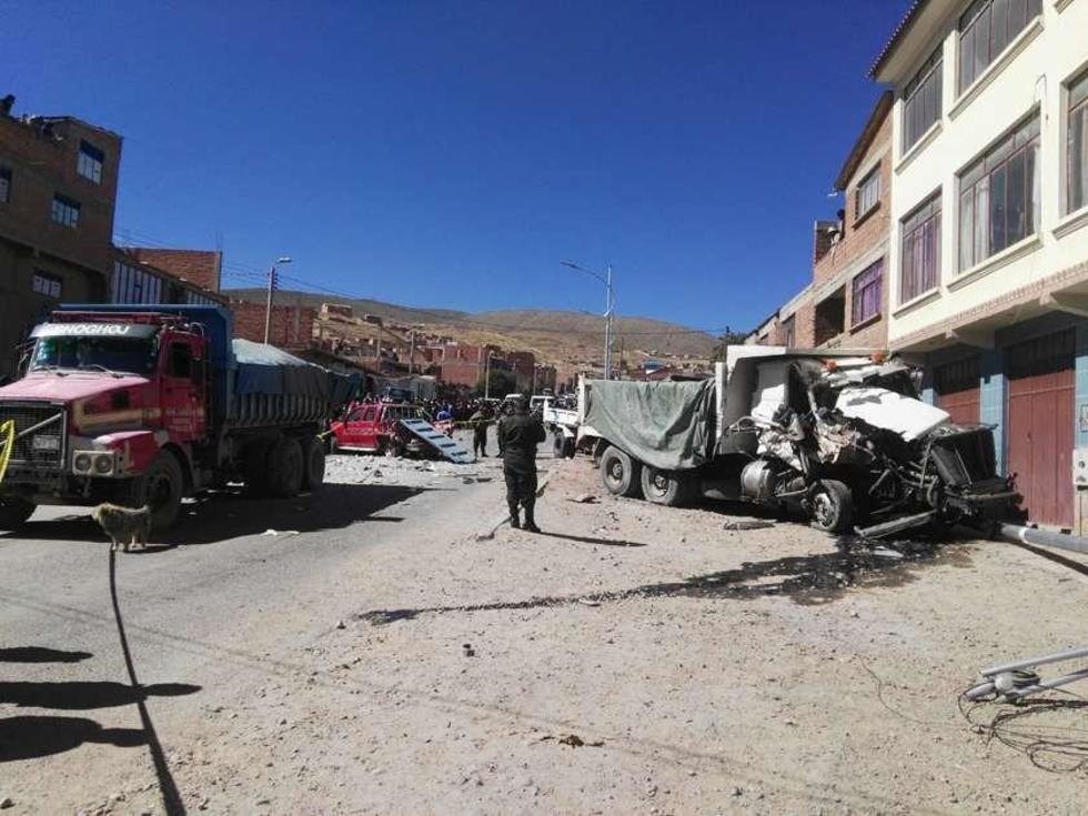 Accidente de tránsito deja altas pérdidas en Potosí