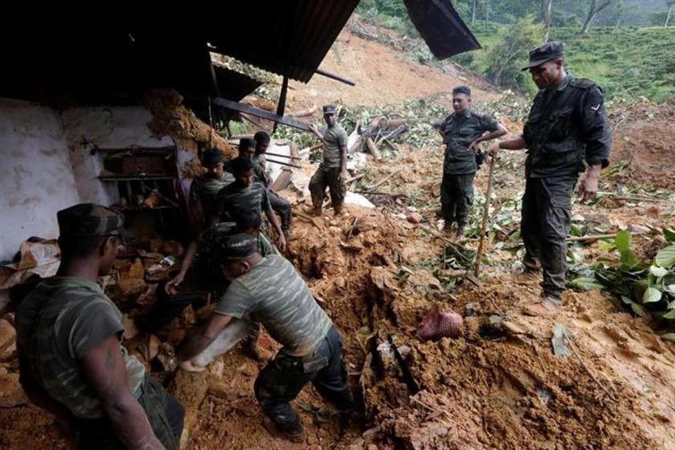 Fuertes lluvias dejan decenas de  desaparecidos en Sri Lanka