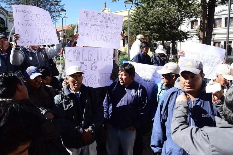 Cotagaiteños exigen justicia y protestan por dilación del proceso judicial