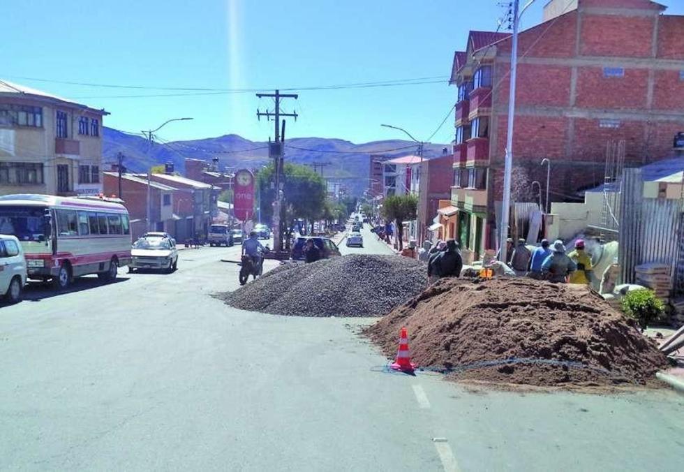 Avenida del Prado fue obstaculizada por agregados