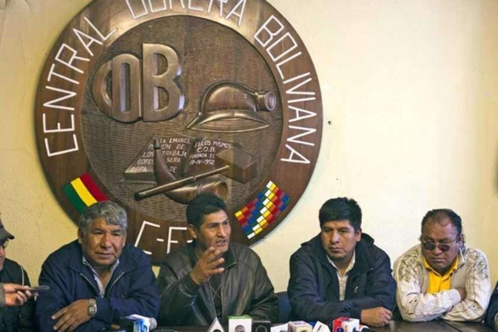 COB establece paro de 24 horas en todo el país para el lunes 20