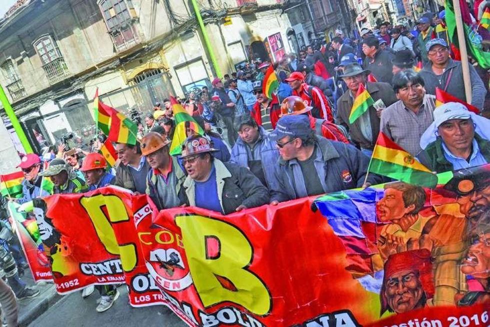 COB quitaría apoyo al Gobierno si no atienden sus exigencias