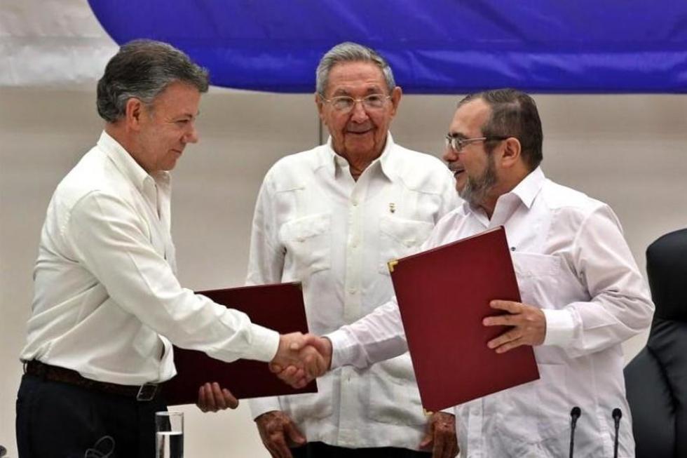 Colombia celebra el acuerdo de paz entre el Gobierno y FARC 