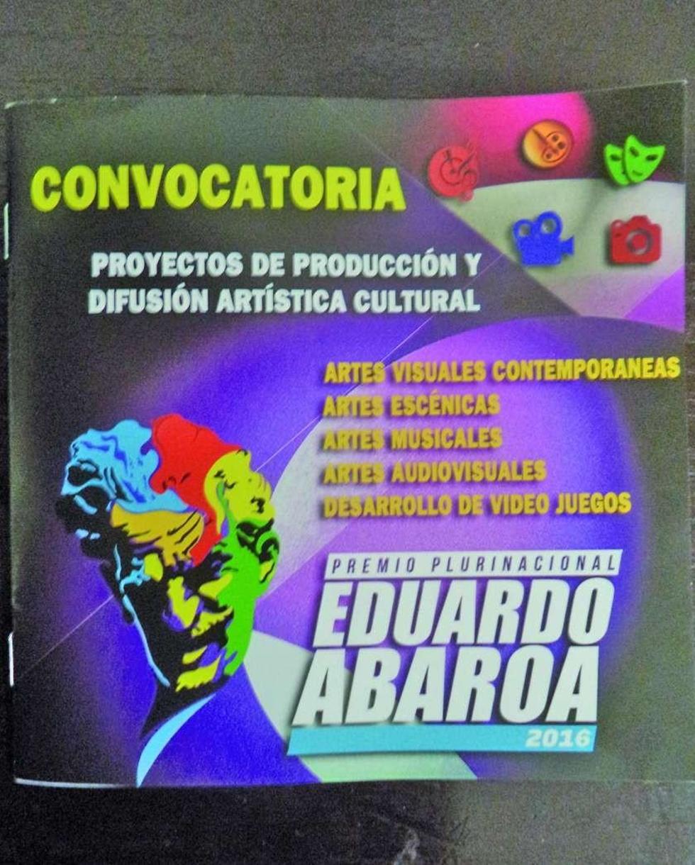 Lanzan hoy la convocatoria del premio Eduardo Abaroa