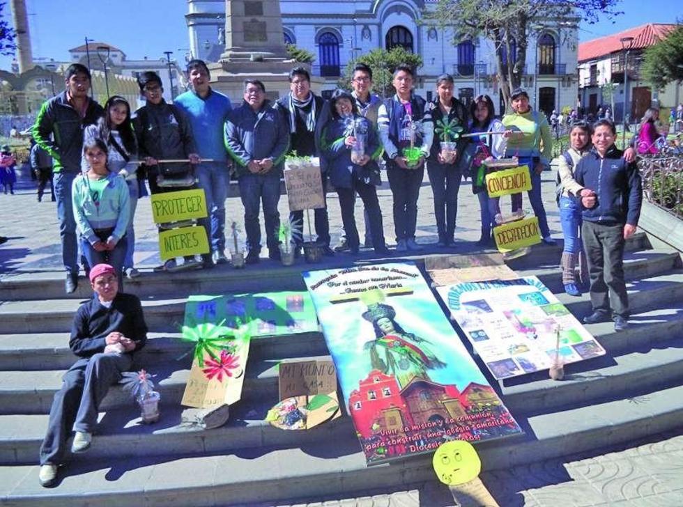 Grupo de La Merced lanza mensajes  para evitar daño al medioambiente