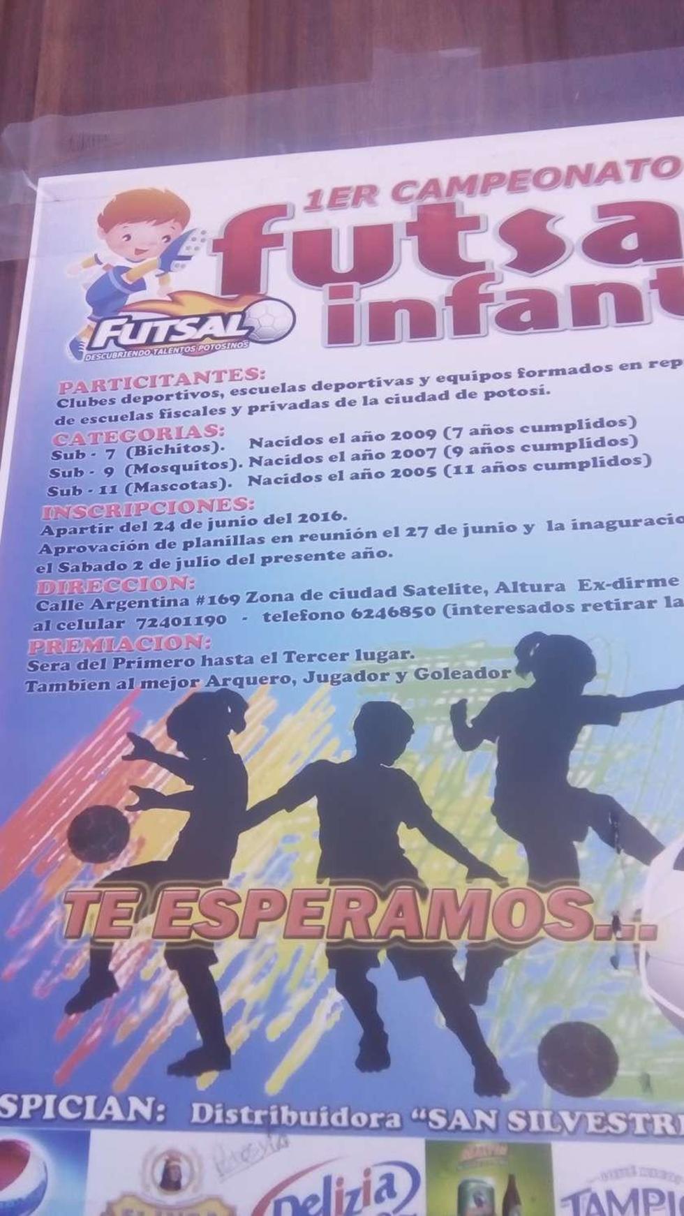 El campeonato de fútbol de salón para niños arranca mañana, sábado