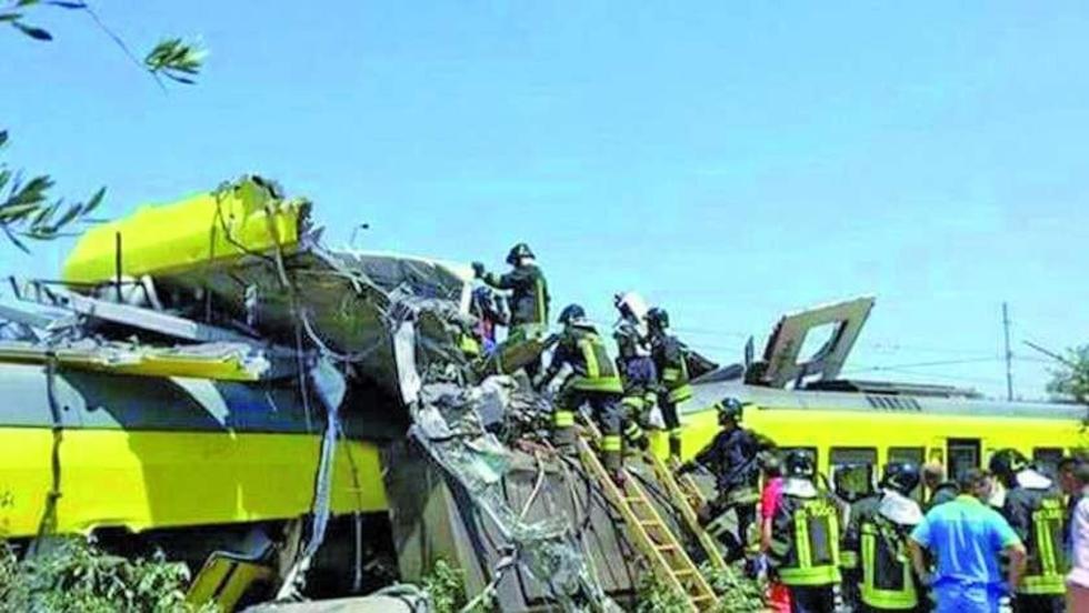 Choque de trenes deja 23 muertos en Italia