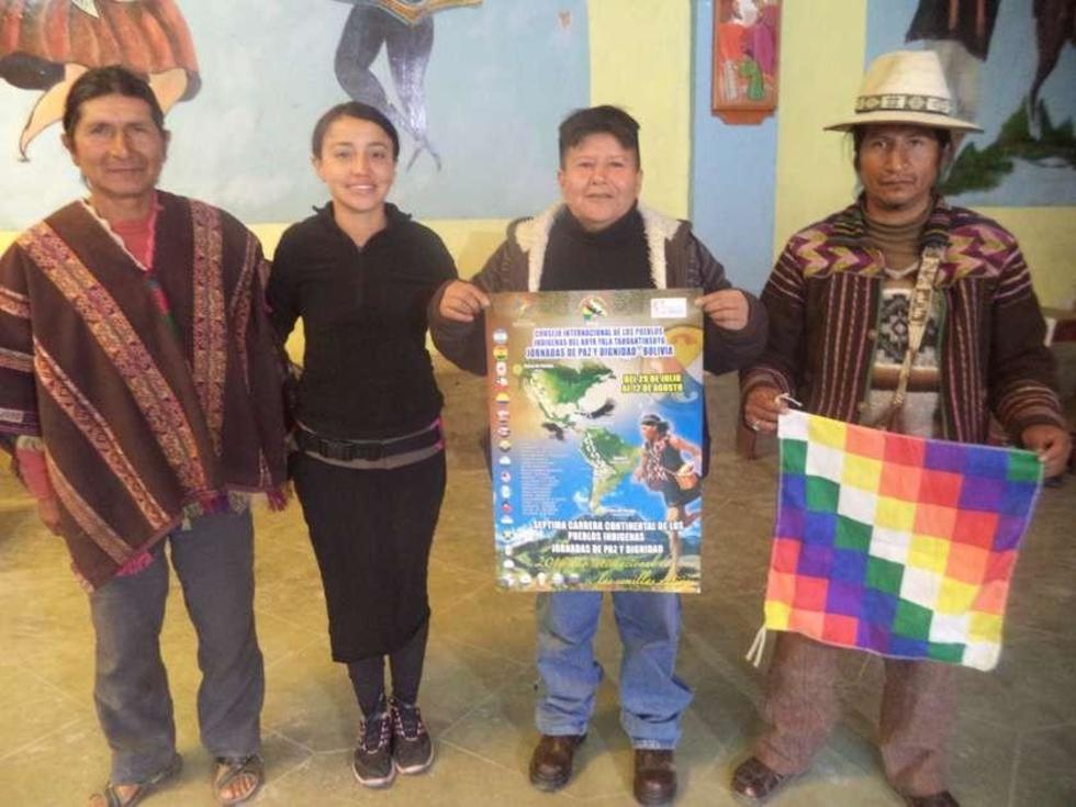 Llega a Potosí la carrera continental  pueblos indígenas jornadas de paz 