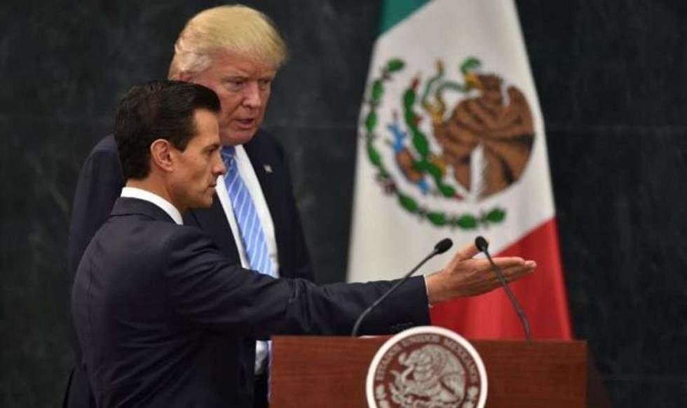 Trump reafirma en México que levantará un muro entre ambos países