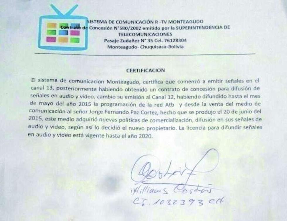 Chuquisaca: exfuncionario desmiente contratos a medios “fantasma”