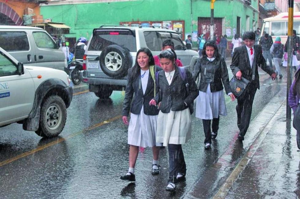 Senamhi anuncia la caída de lluvia para hoy viernes