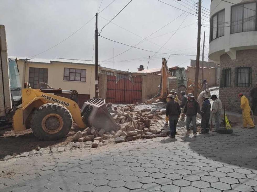 Alcaldía rehabilita la calle final Bolívar  