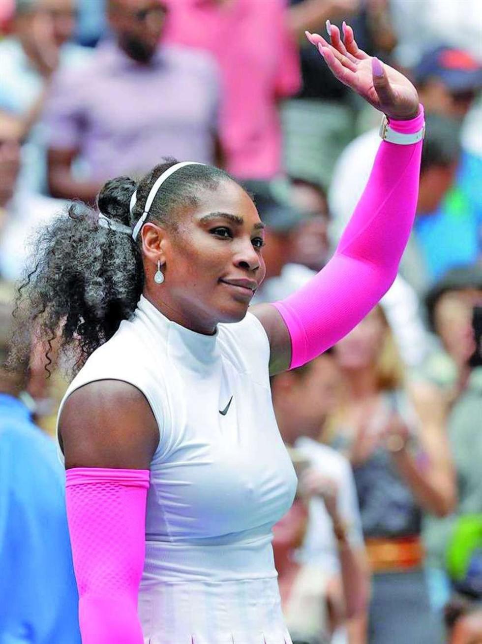 Serena Williams se entrena ante Larsson 