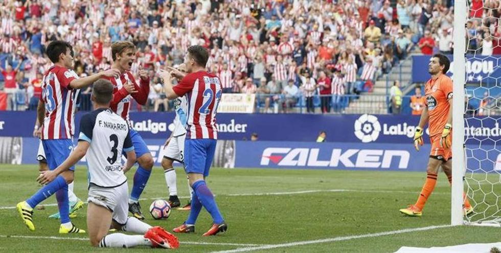 Griezmann y Gameiro le dan el triunfo al Atlético