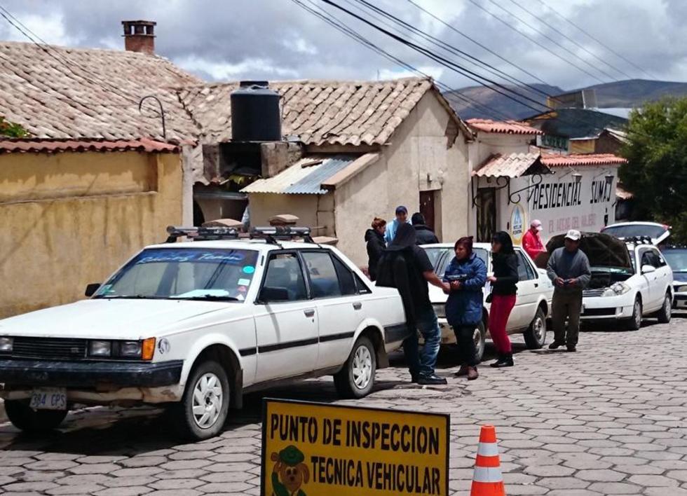 Reportan escasa presencia en puntos de revisión técnica