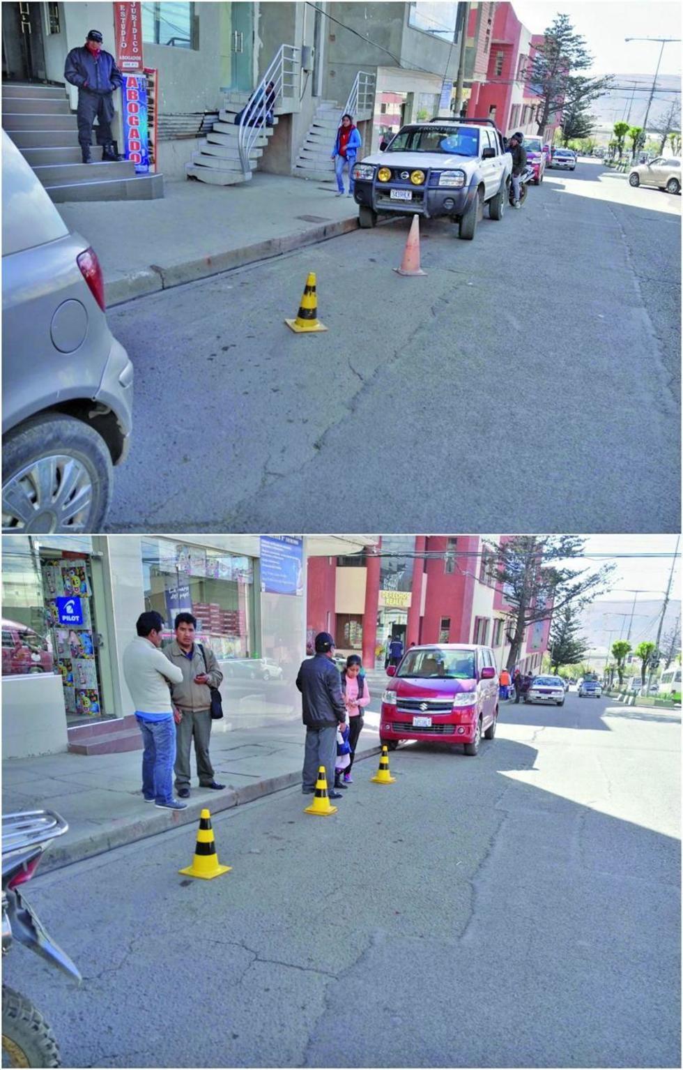 Niegan autorización de uso de conos en calles