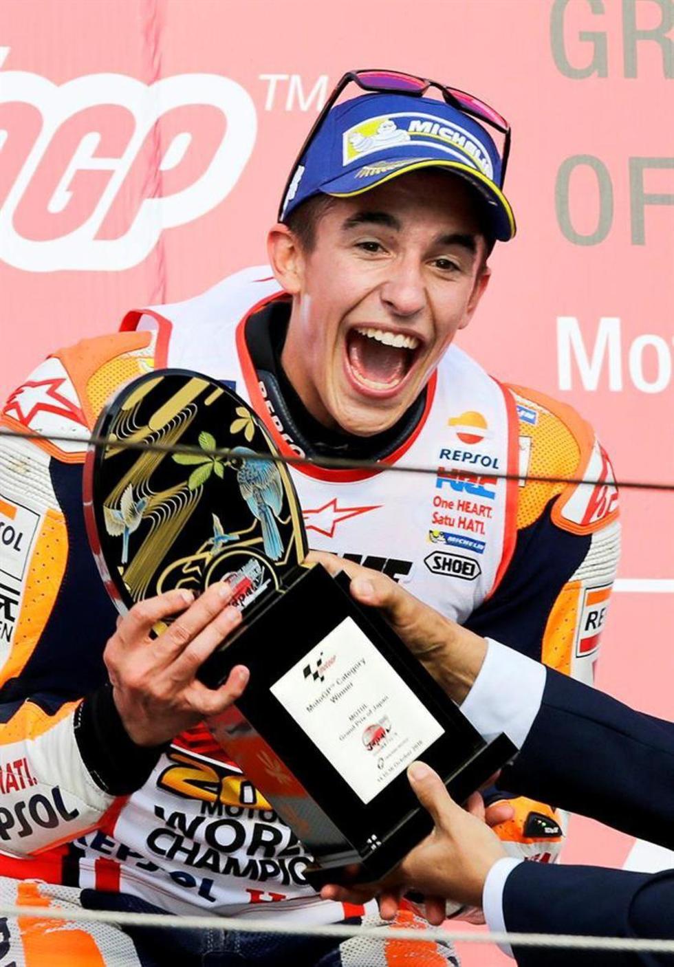 Marquéz se corona tricampeón en Japón