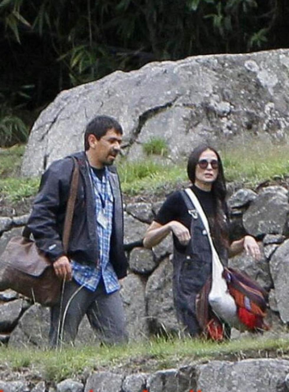 La actriz Demi Moore visita Machu Picchu