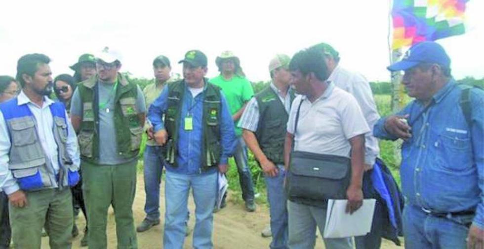 El INRA dota tierras a 27 familias en la Chiquitania