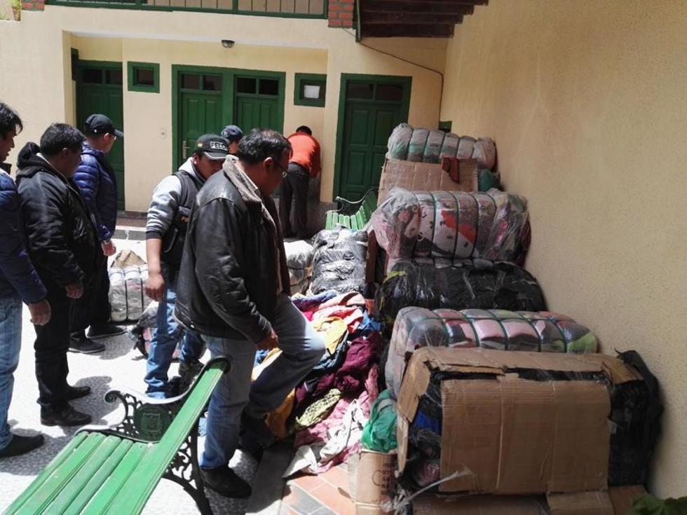 Felcn no halla droga entre ropa usada en Potosí