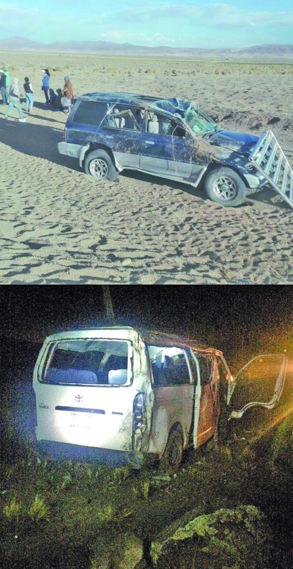 Hay 14 heridos y dos muertos en accidentes