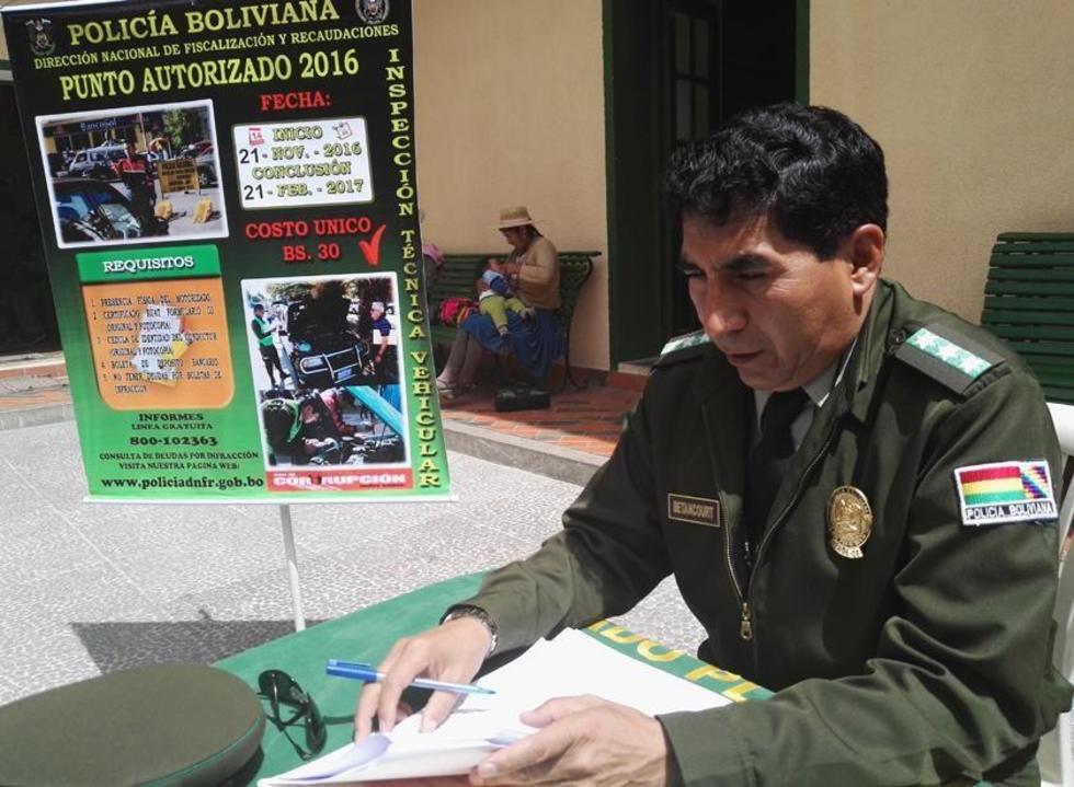 Este lunes comienza la la inspección vehícular en cinco puntos