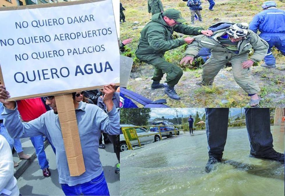 Crisis del agua se vive en medio de protestas e inundaciones 