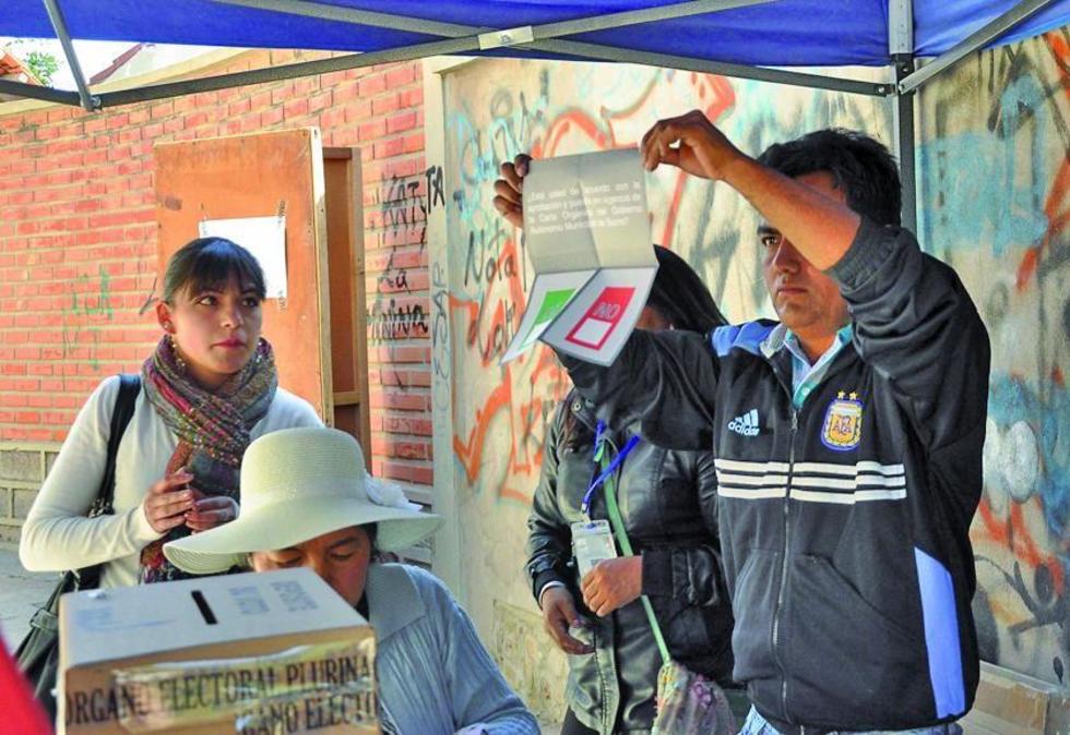 Referendo: el 65,4 % dice No a su Carta Orgánica en Sucre