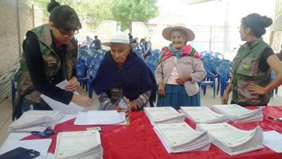 El INRA sanea el 85 % de tierras en Cochabamba
