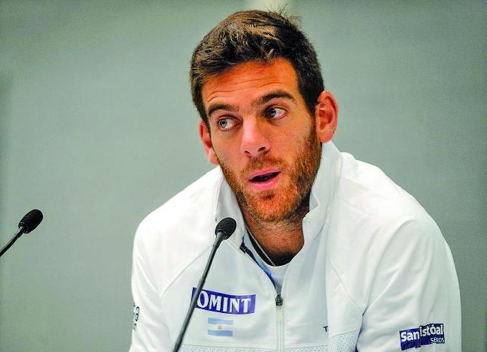 Del Potro admite que será "súper difícil" derrotar a Cilic