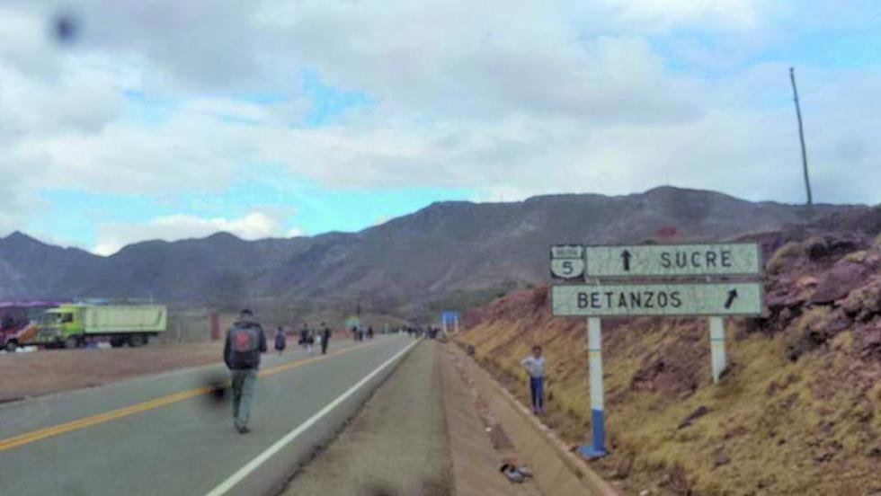 La carretera hacia Sucre esta expedita