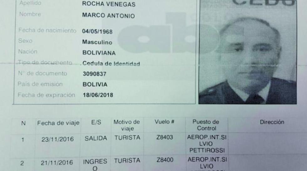 LaMia: afirman que Rocha llegó a Bolivia 5 días antes de accidente 