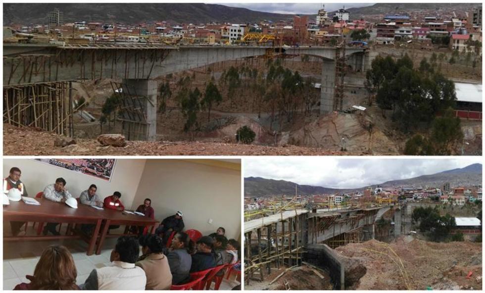 Buscan concluir las obras del puente de la zona Villa Nazaret
