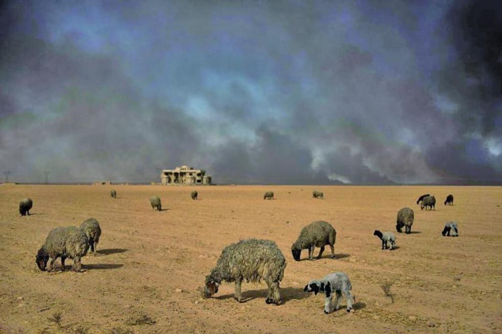 Yihadistas queman petróleo para evitar bombardeos en Siria