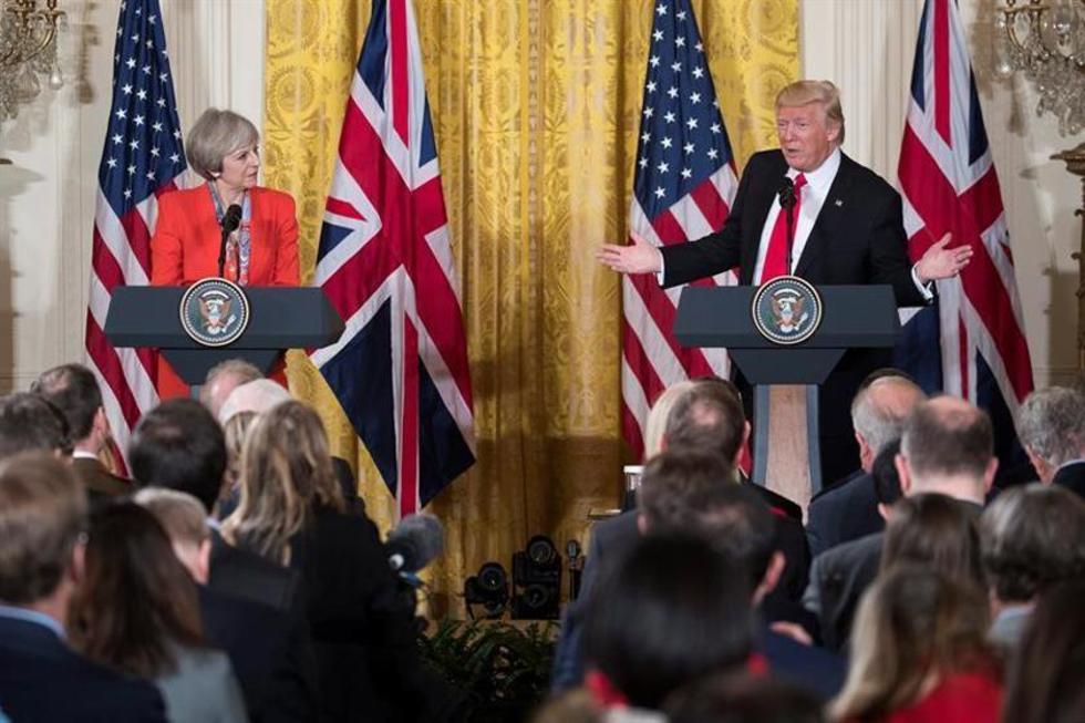 Trump y May refuerzan su "relación especial" y acercan posiciones