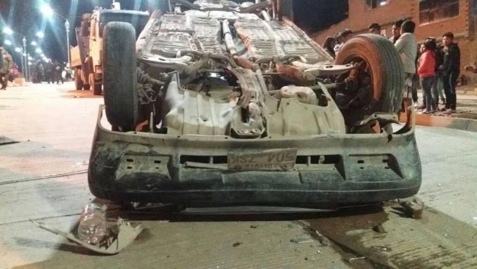 Accidente en la avenida Canadá deja solo daños materiales