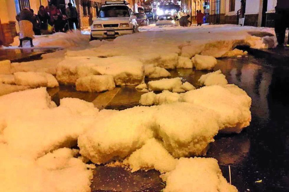 Sucre: granizada provoca estragos en varias zonas