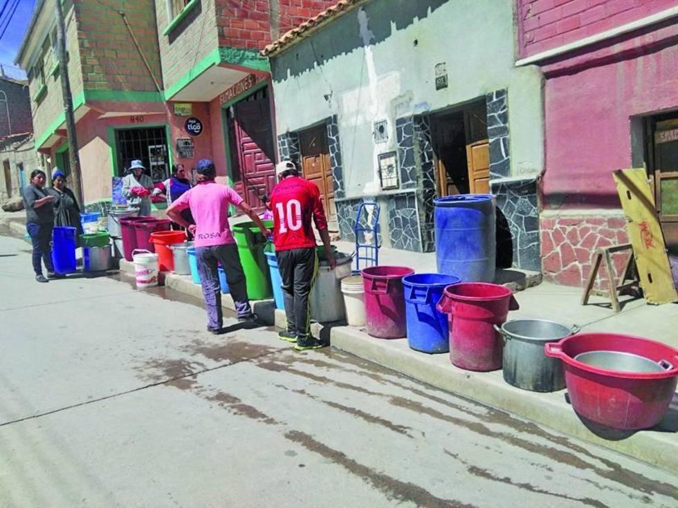 En Potosí se vive una de las peores crisis del agua de la historia
