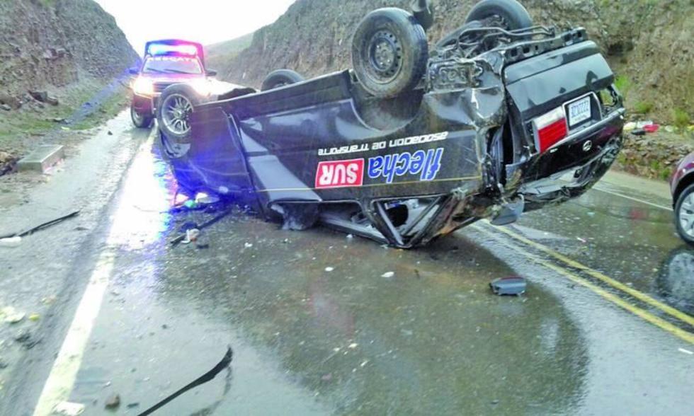 Reportan un muerto y ocho heridos en accidentes viales