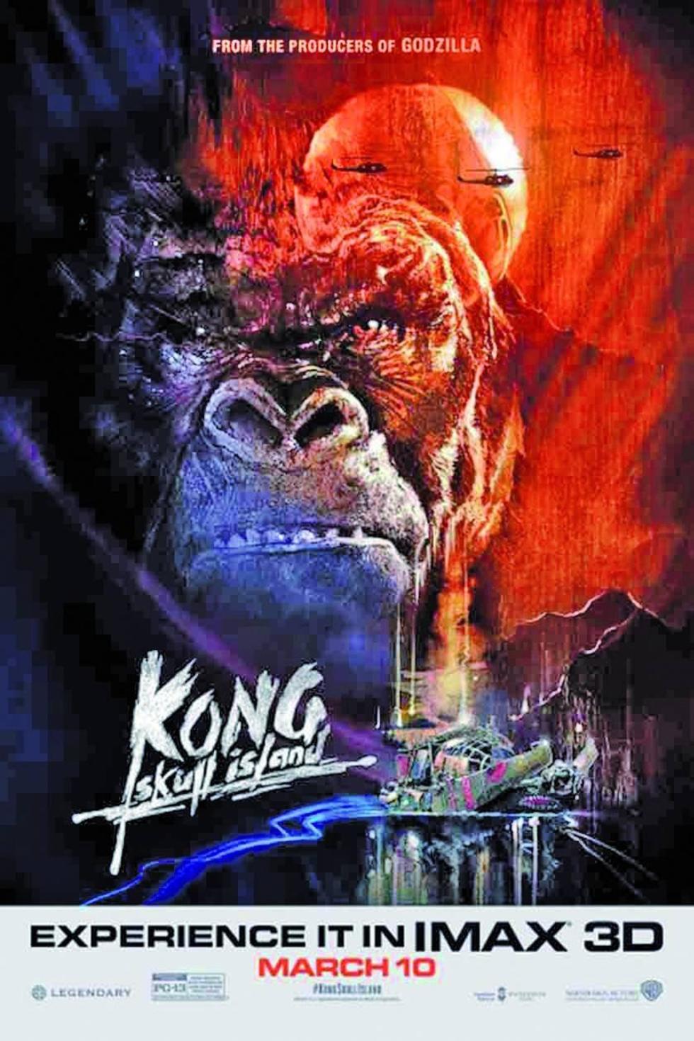 Esta tarde se estrena filme “Kong: la isla calavera”