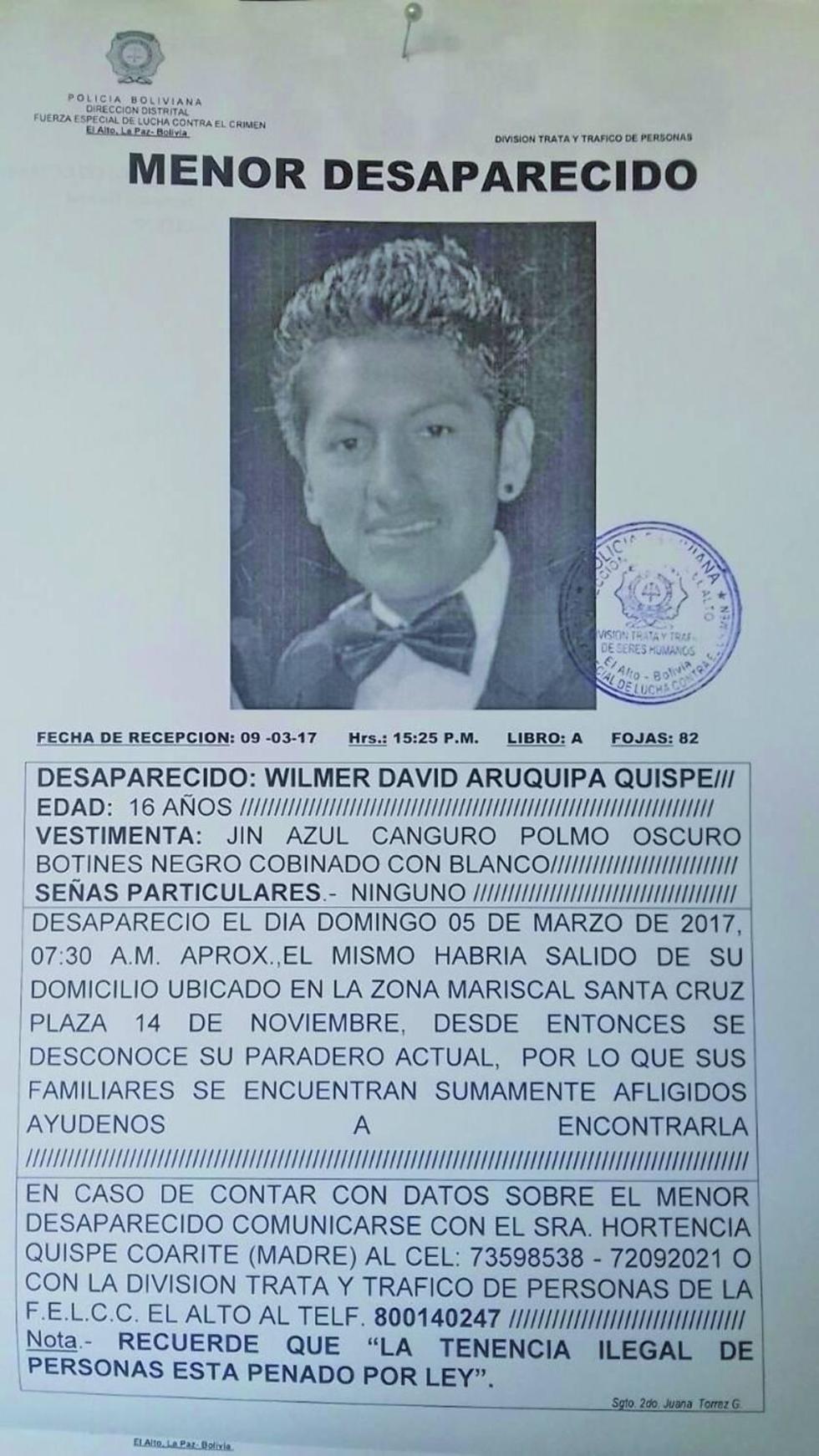 Madre pide ayuda para encontrar a su hijo