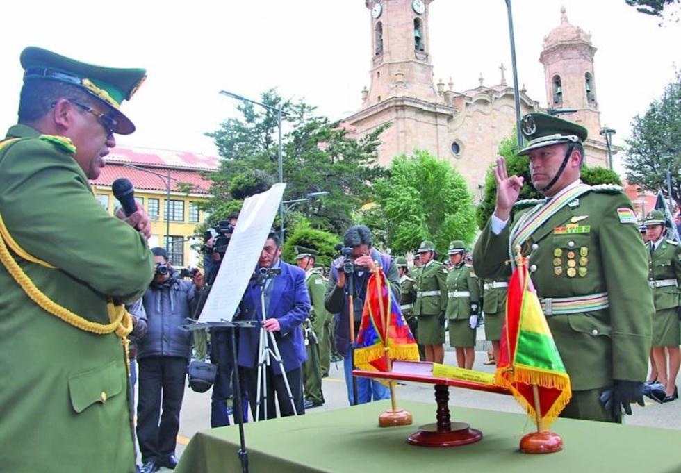 Posesionan al nuevo comandante de la Policía de Potosí