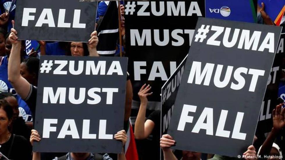 Protestas exigen la dimisión del presidente sudafricano