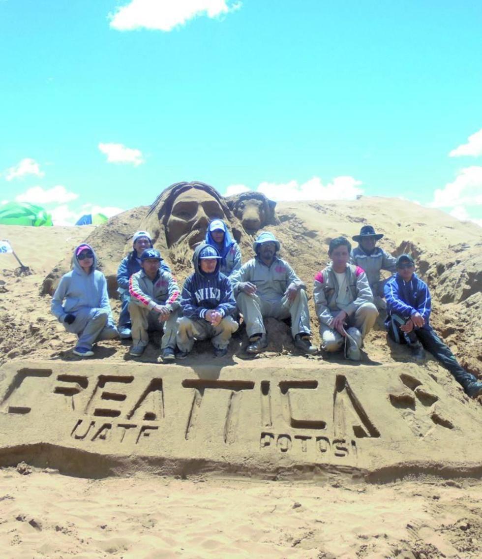Grupos potosinos estarán en las esculturas de arena