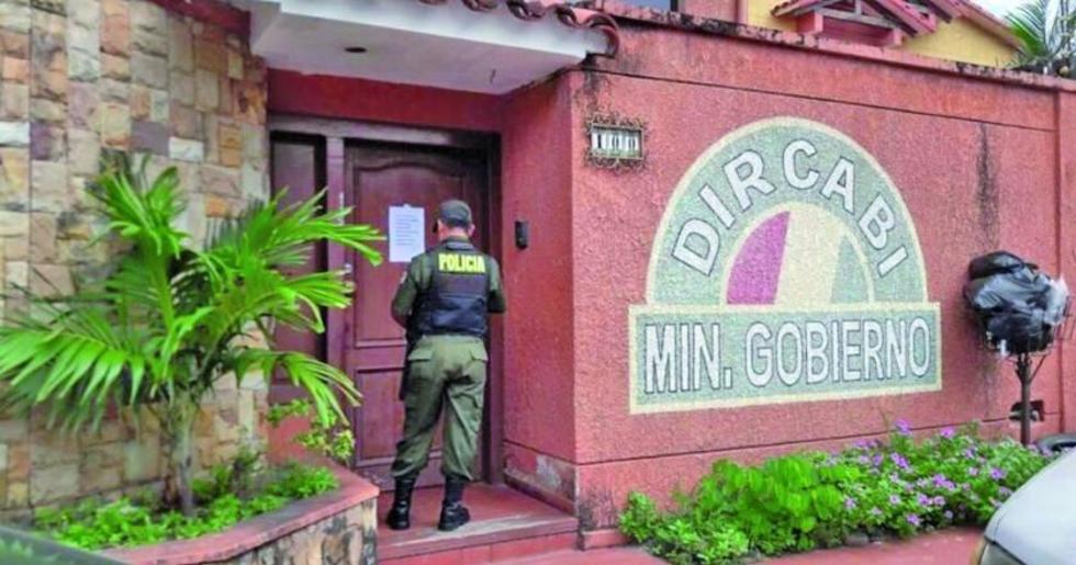Gobierno interviene oficinas de Dircabi por hechos de corrupción