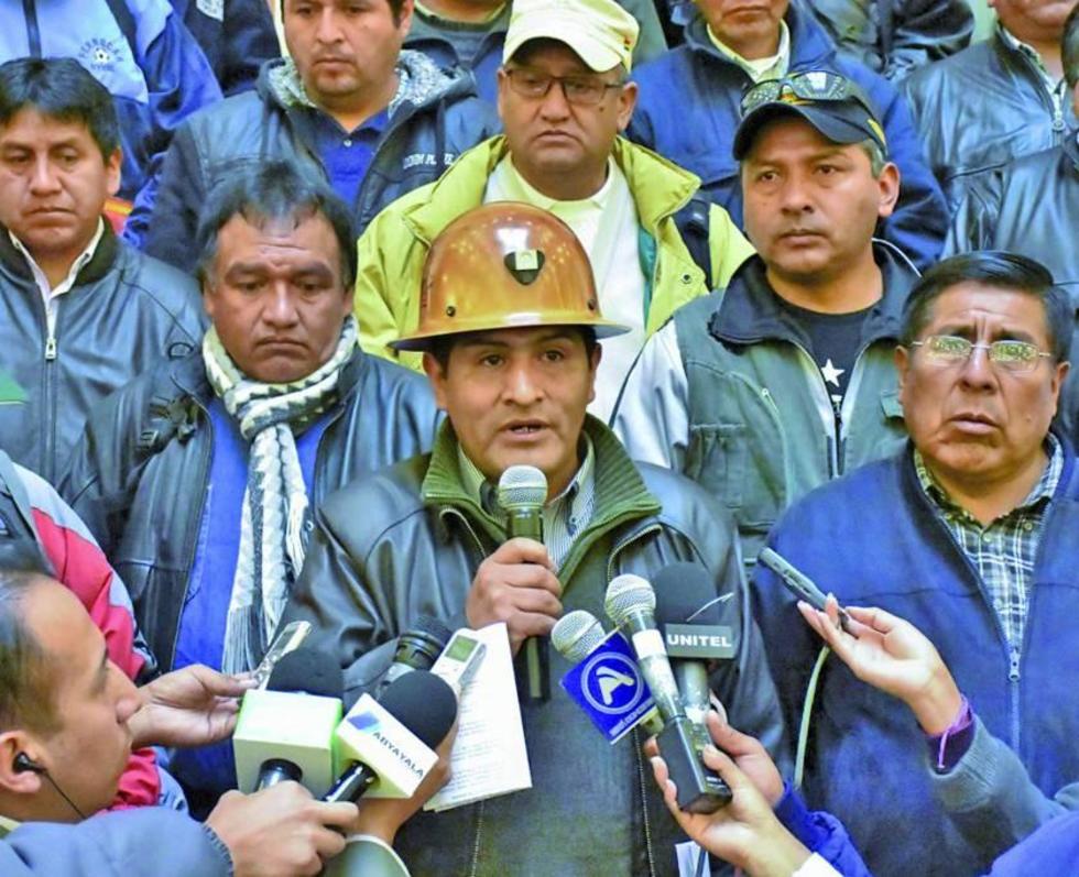 La COB aguarda reunión con Evo para definir el aumento salarial 