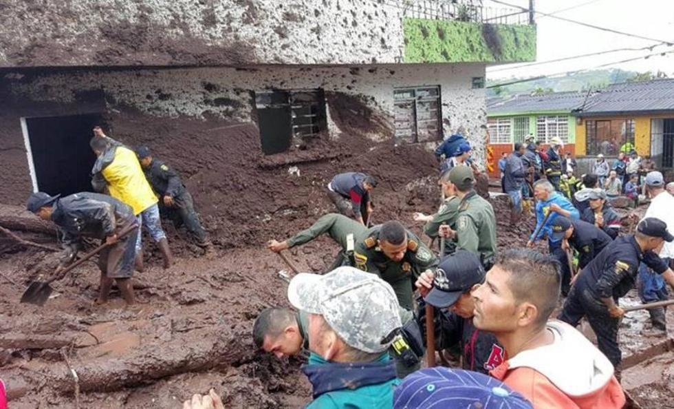 Las lluvias en Colombia causan 17 personas muertas y daños